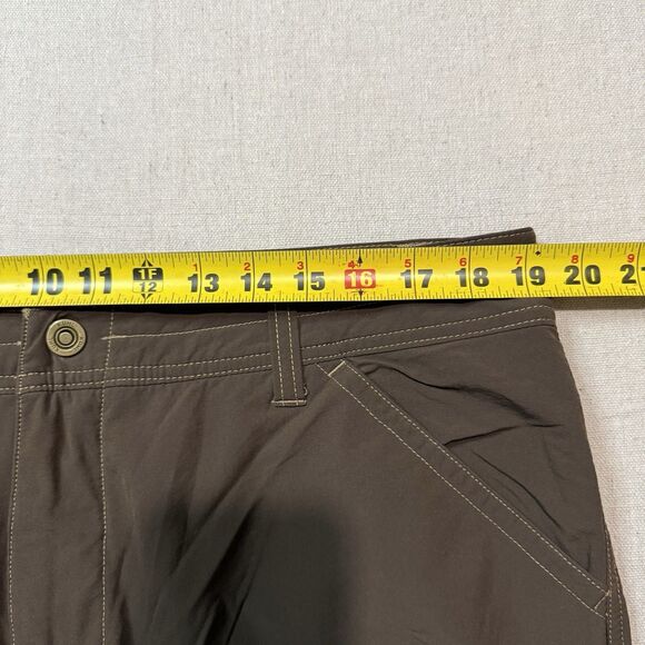 Kuhl Cargo Shorts Mens 38 Brown 13” Outdoor Hiking Camping Performance Stretch - Picture 6 of 7